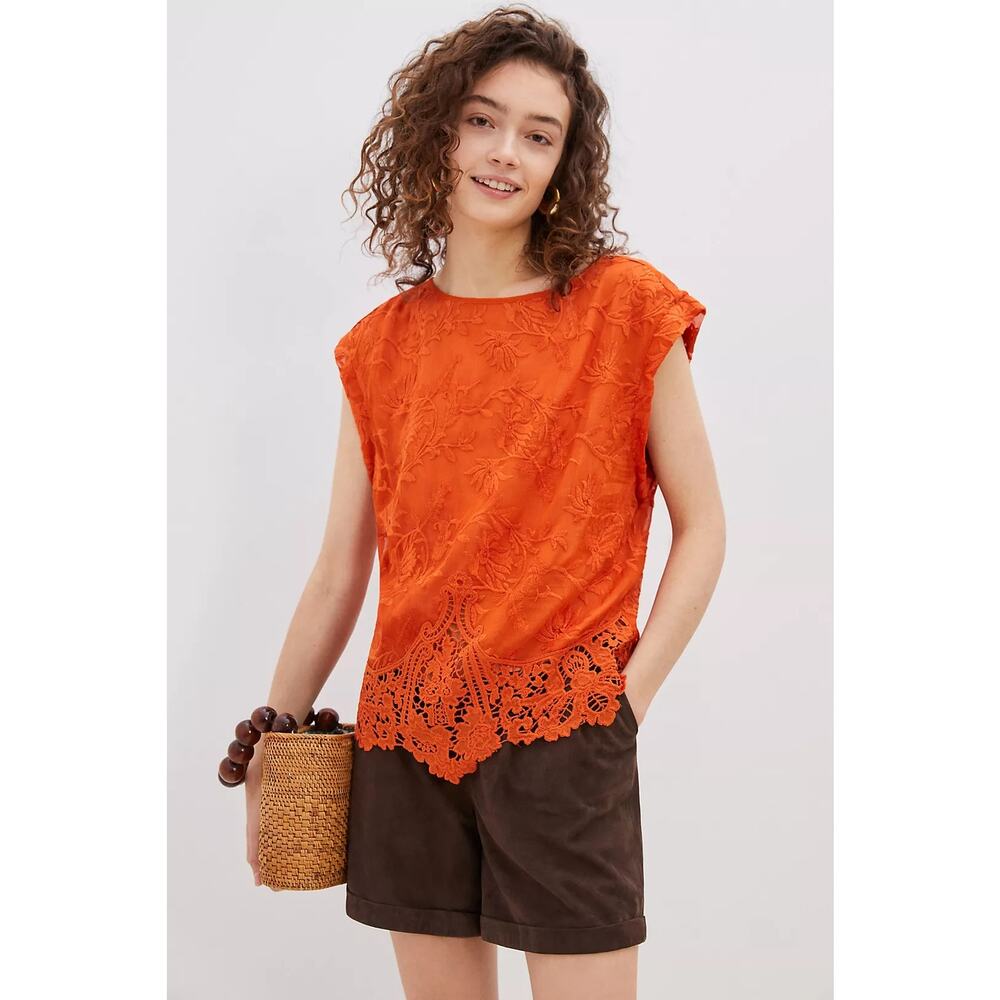 Anthropologie Tiny Karri Lace Crochet Blouse NWT